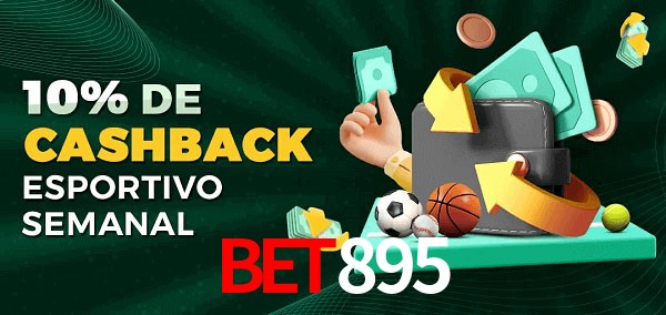 10% de bônus de cashback na Bet895